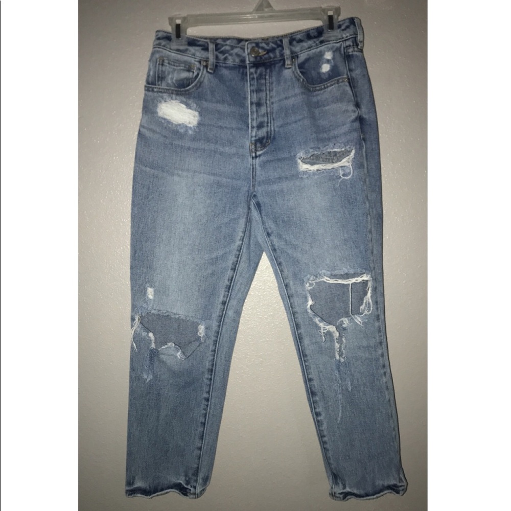 pacsun ripped mom jeans